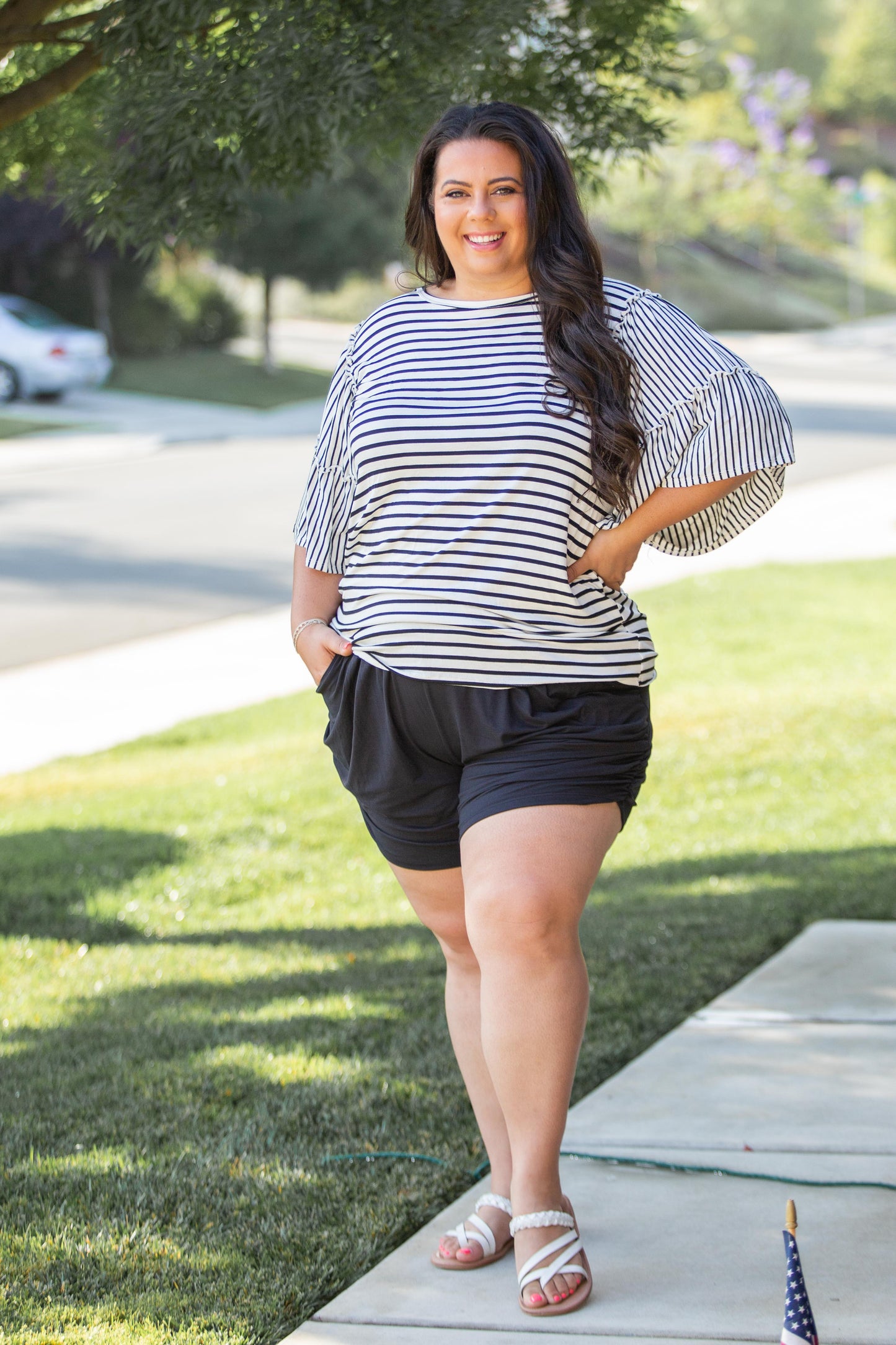 Fly Away With Me Ruffle Sleeve Top