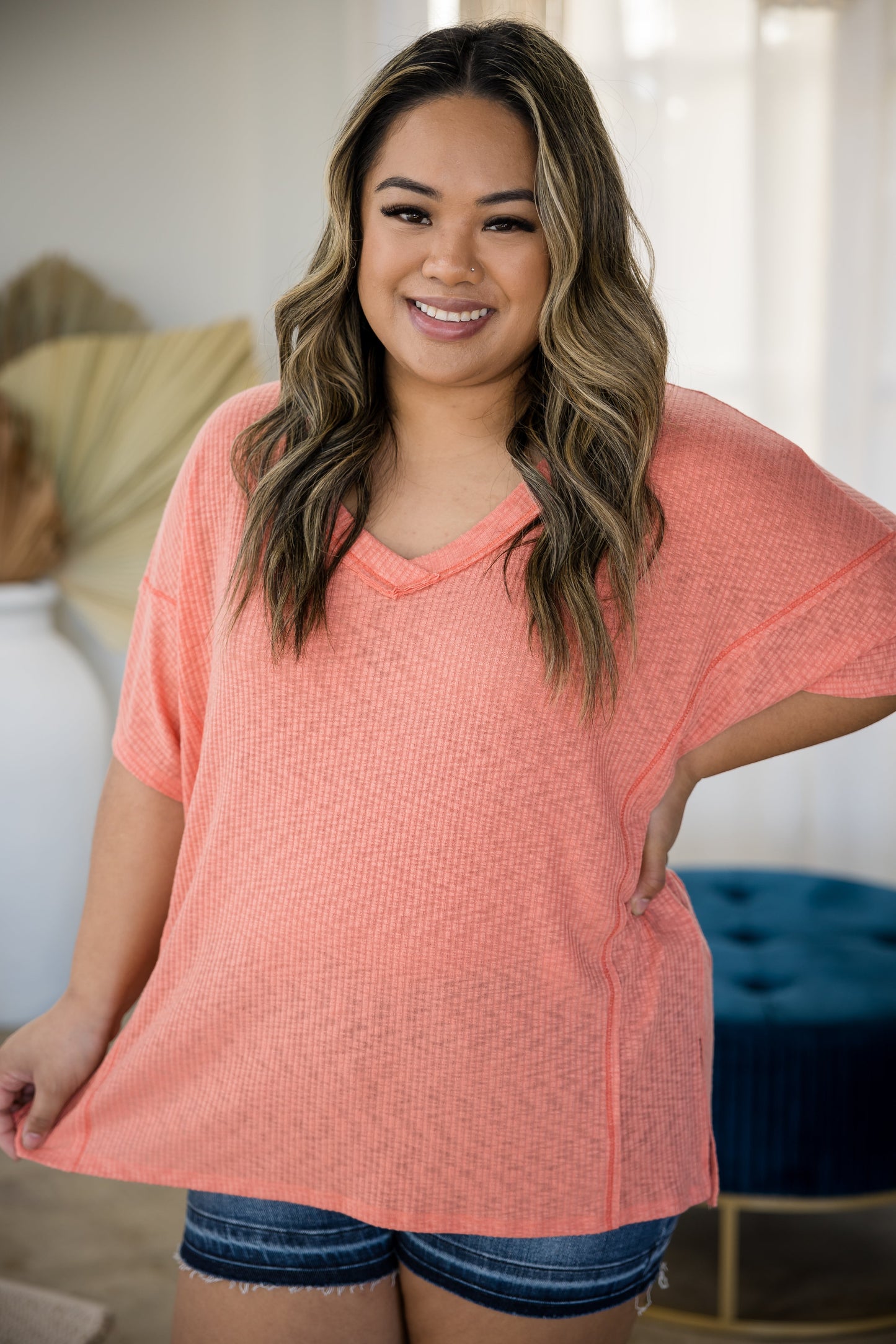 Cute In Coral - Short Sleeve