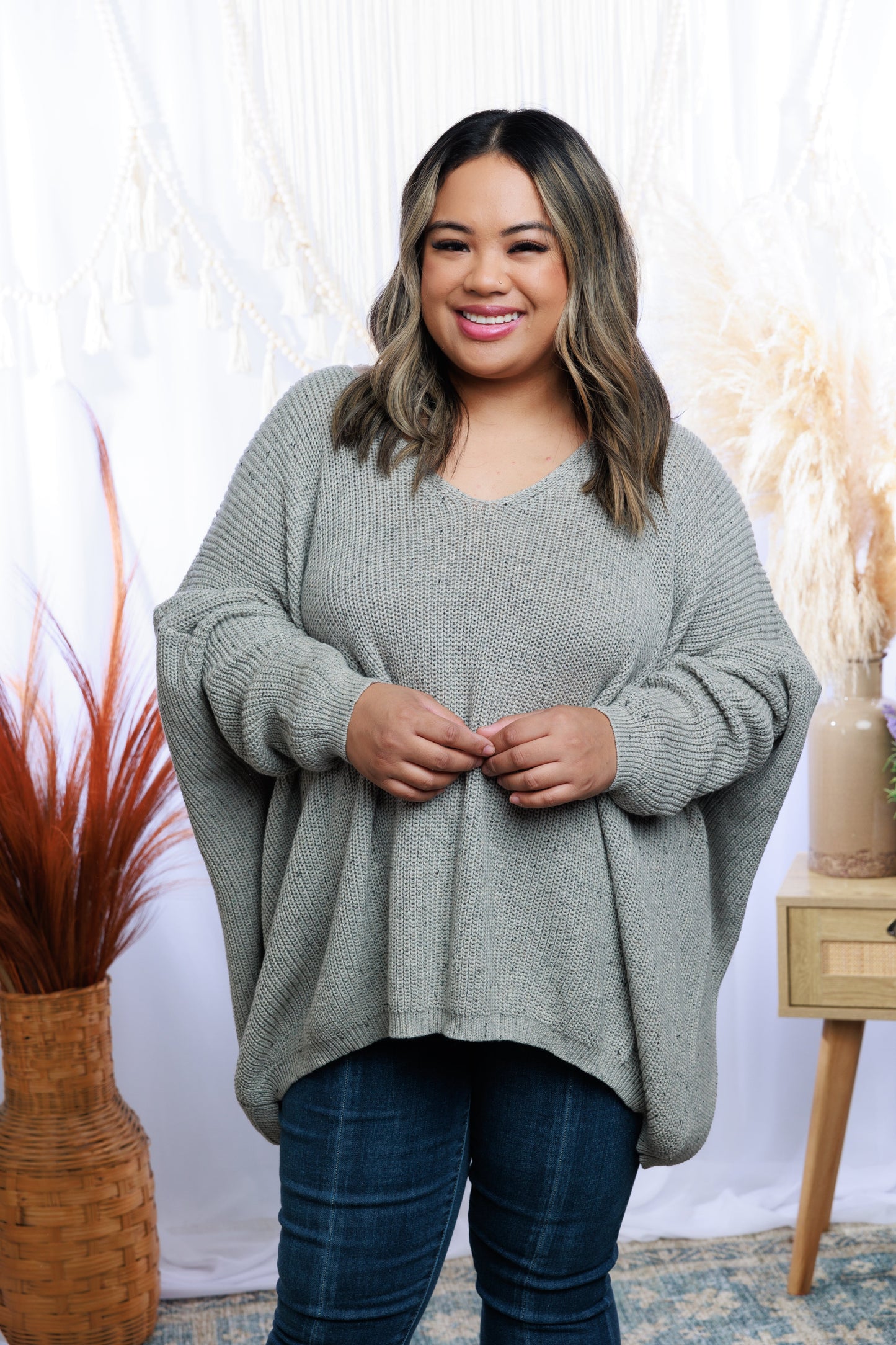 Feeling Lovely - Grey Knit Sweater