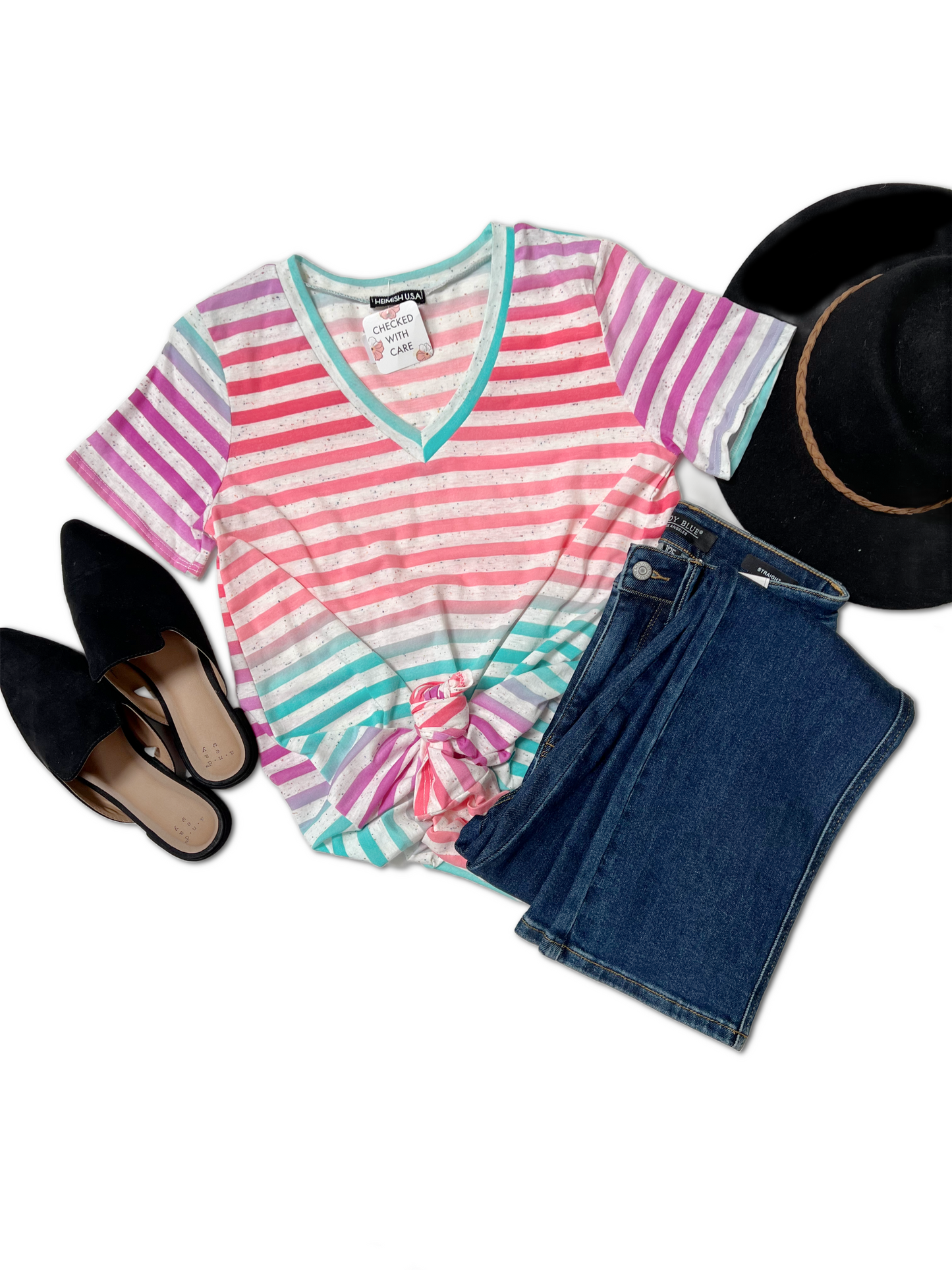 Party In Stripes Short Sleeve