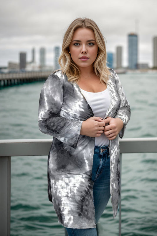 Stormy Skies Kimono Cardigan