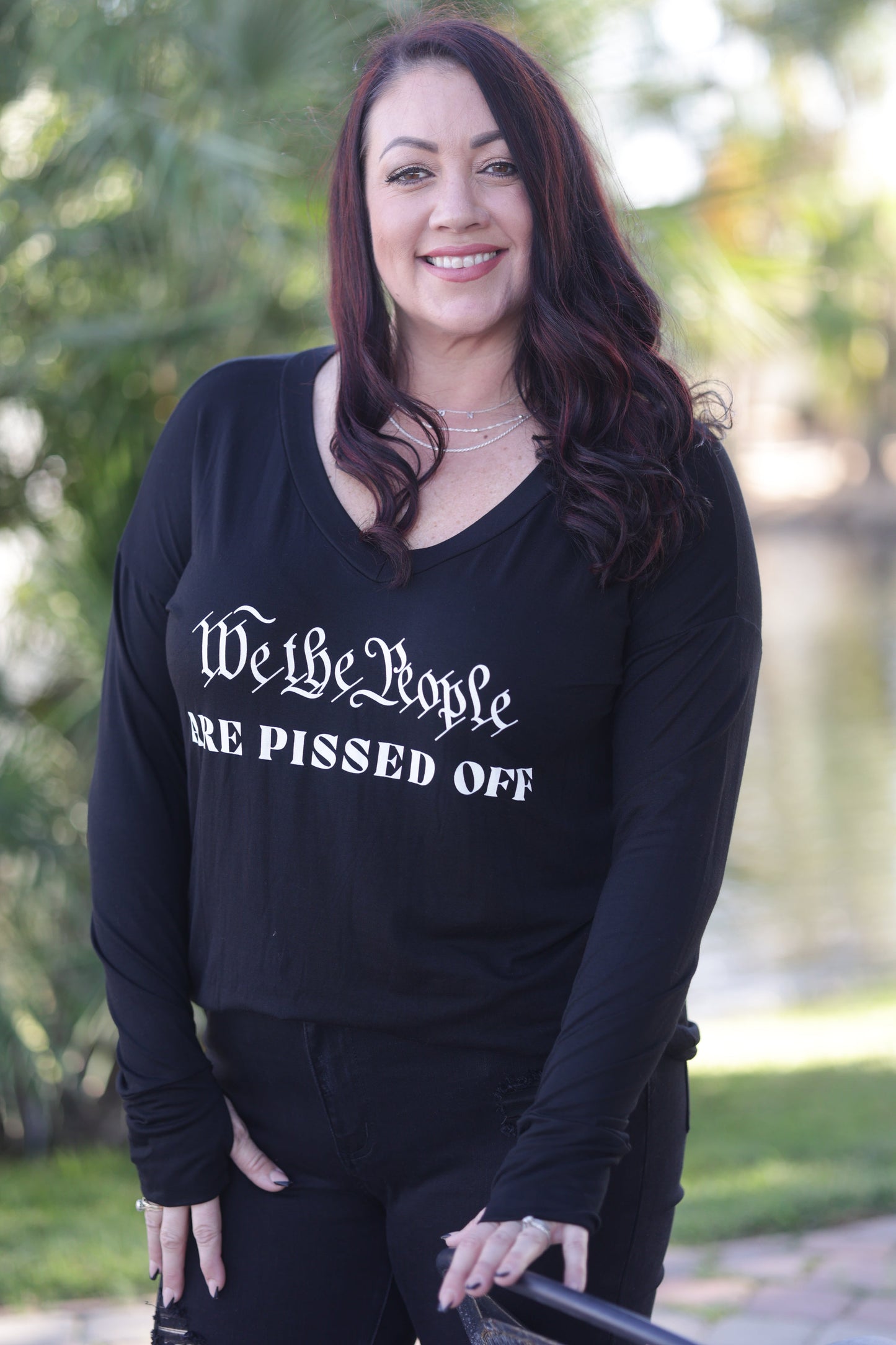 We The People Thumbhole Top